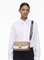 Bolso Colorblock large clover camel blanco